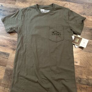 Drake Men's Khaki Short Sleeve Tee